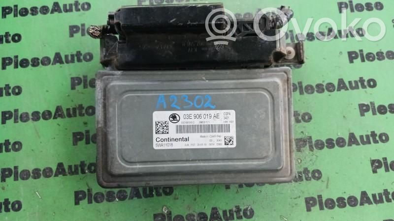 Engine control unit/module ECU   03E906019AE,5WA11018
