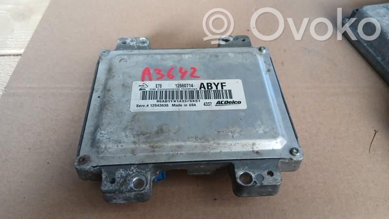 Unité de commande, module ECU de moteur   12643636,12660714