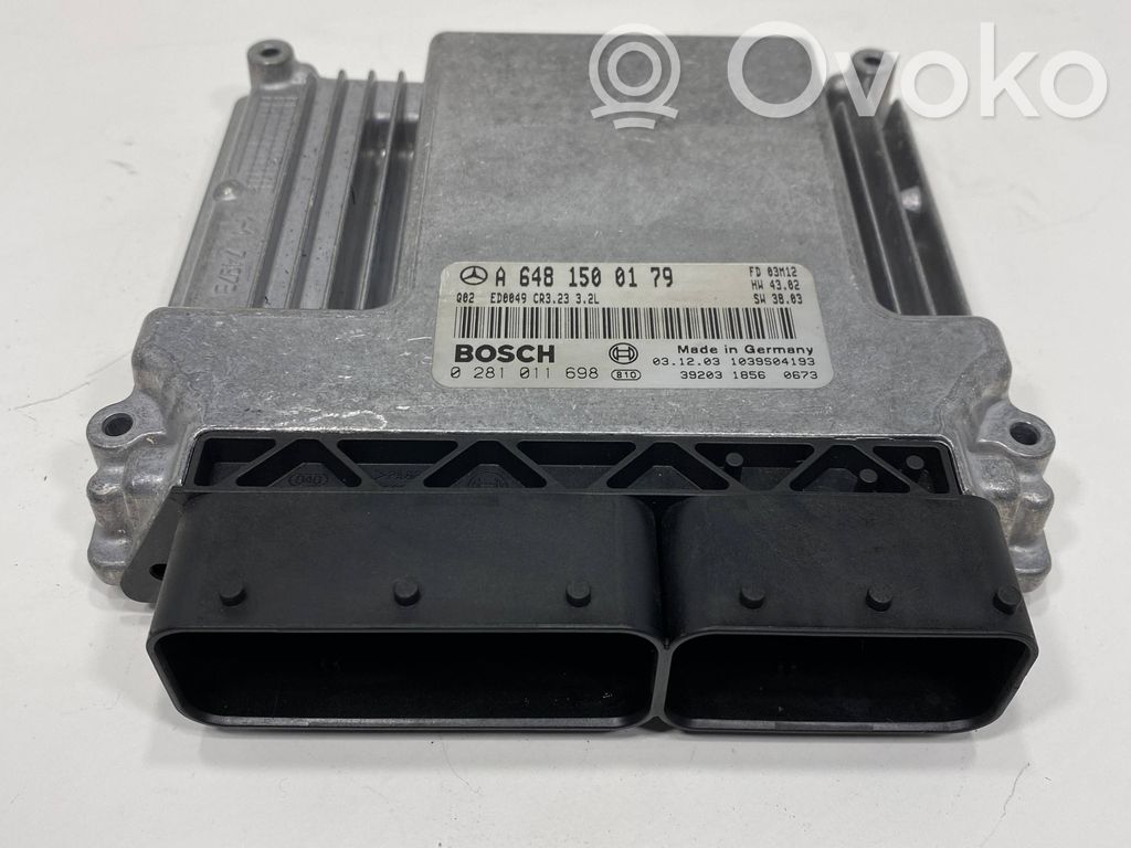 Engine control unit/module   A6481500179,0281011698,1039S04193