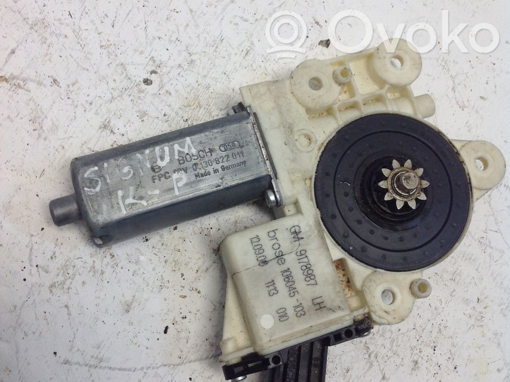 Opel Vectra C Silnik regulatora szyby drzwi przednich 