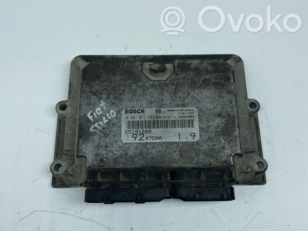 Fiat Stilo Engine control unit/module 