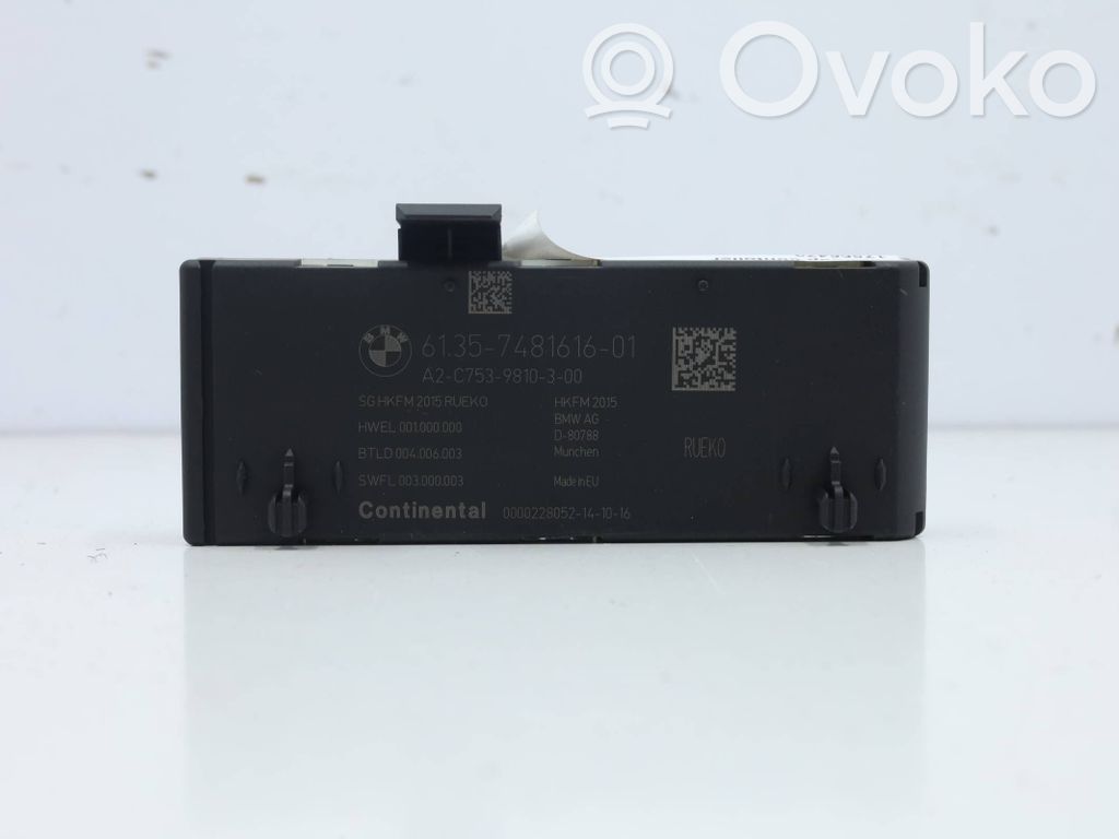 Sterownik / Moduł elektrycznej klapy tylnej / bagażnika   7481616MWGK,7481616