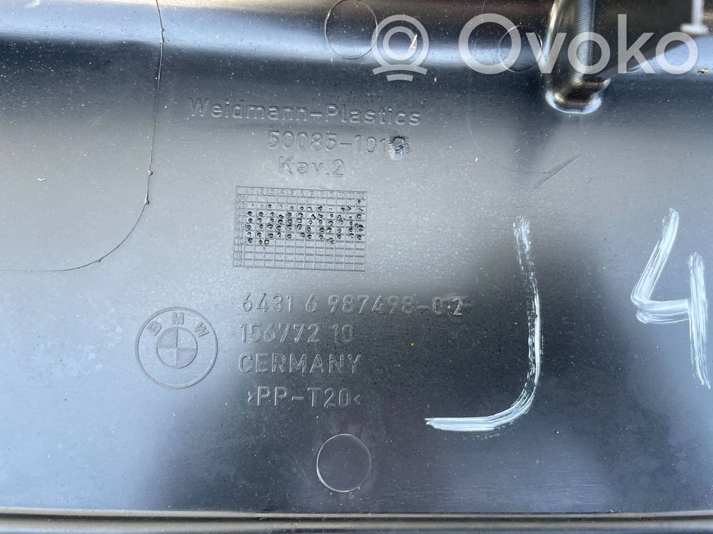 BMW 3 E90 E91 Couvercle cache filtre habitacle 