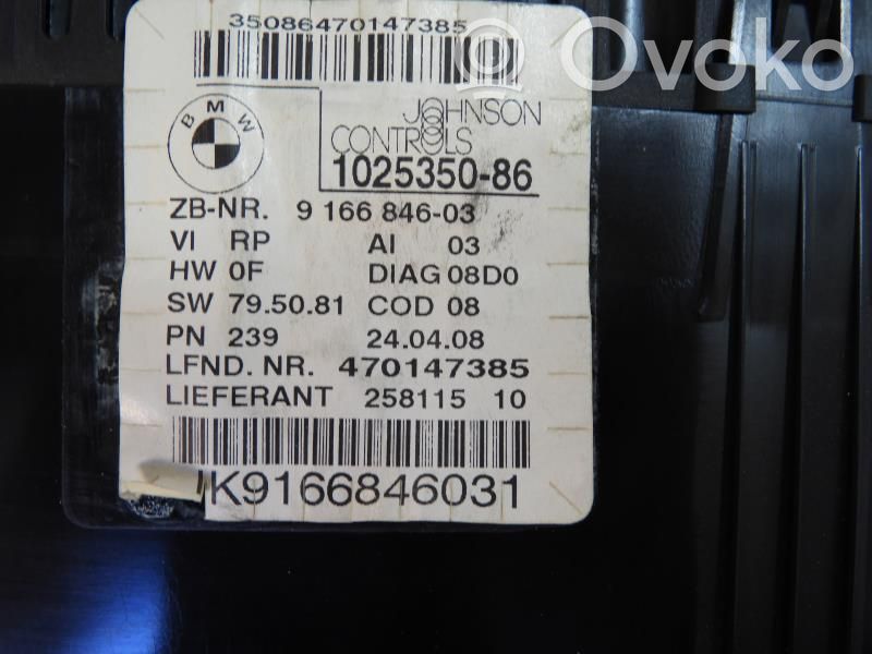 Speedometer (instrument cluster)   62109316127