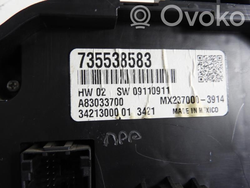 Fiat 500 Climate control unit 