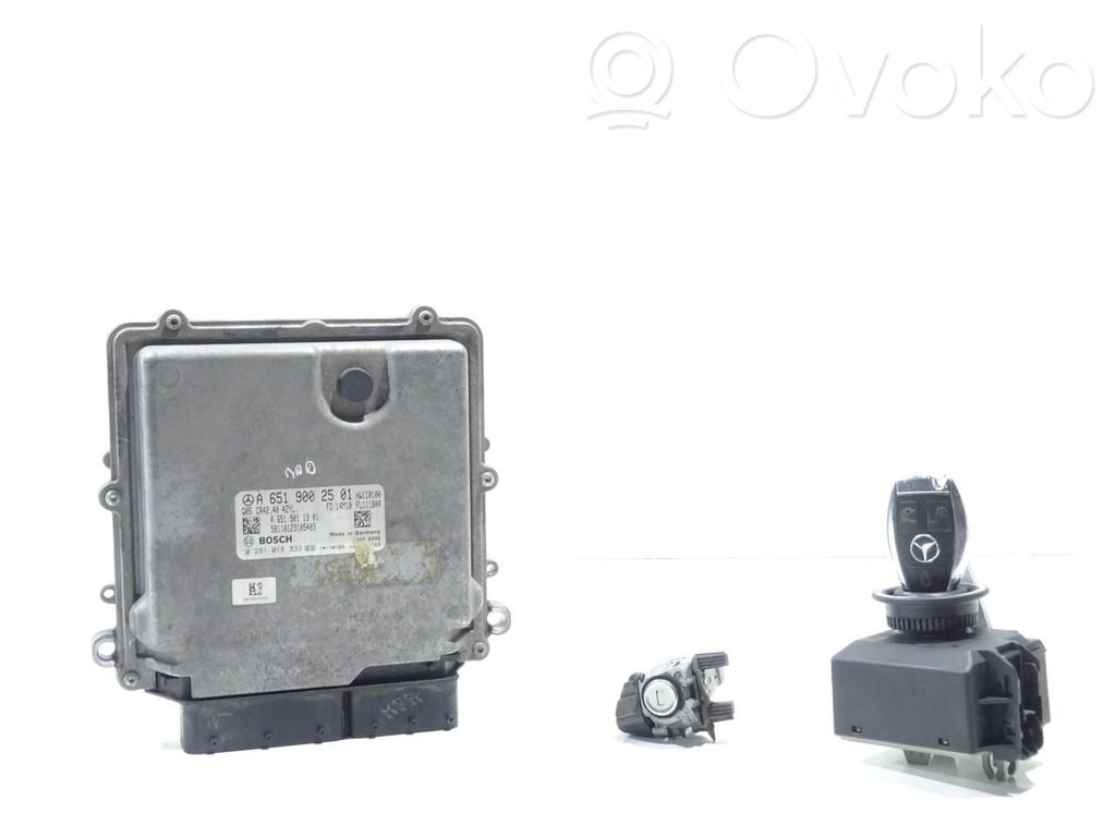 Mercedes-Benz GLK (X204) Kit centralina motore ECU e serratura 
