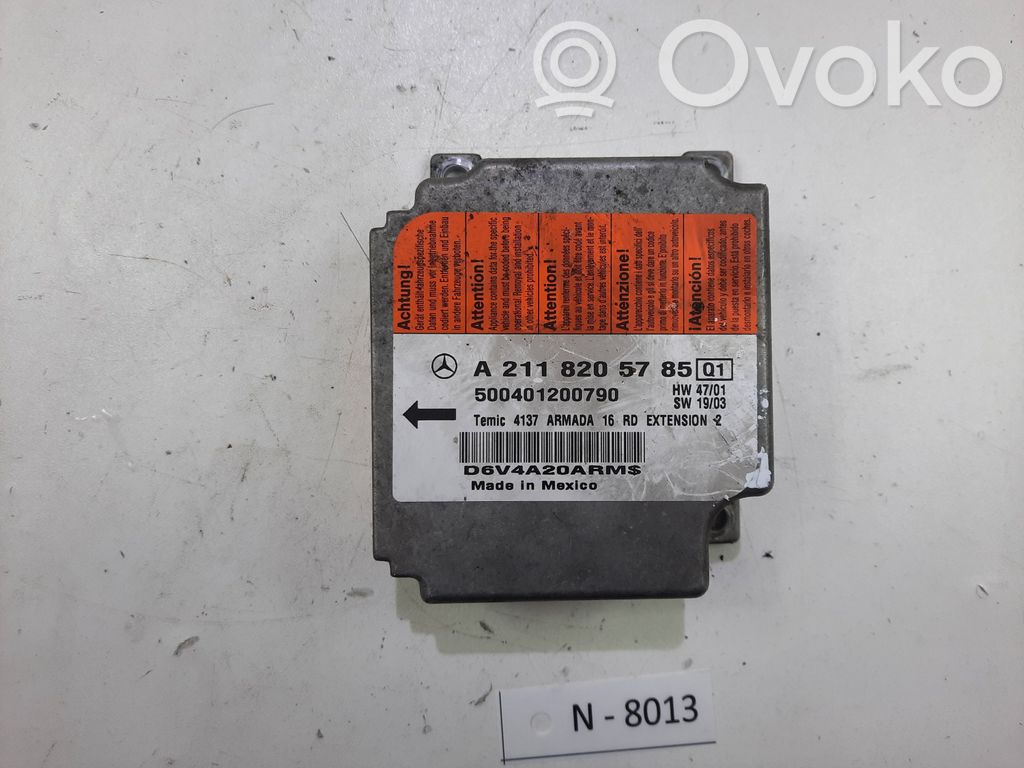 Mercedes-Benz E W211 Airbag control unit/module 