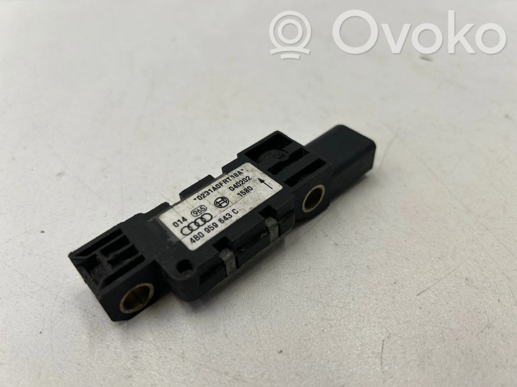 Audi A6 S6 C5 4B Airbag deployment crash/impact sensor 