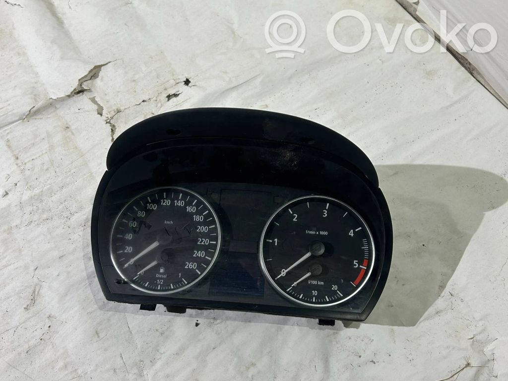 BMW 3 E90 E91 Spidometrs (instrumentu panelī) 