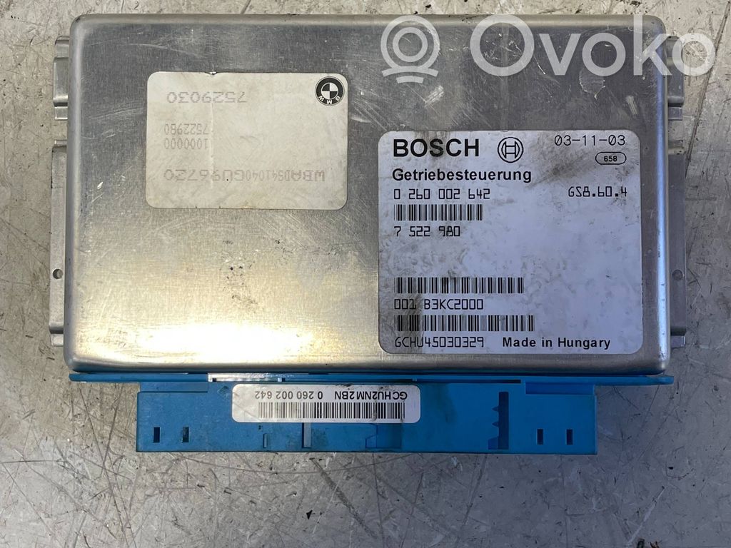 Gearbox control unit/module   0260002642,7522980,001B3KC2000,GCHU45030329