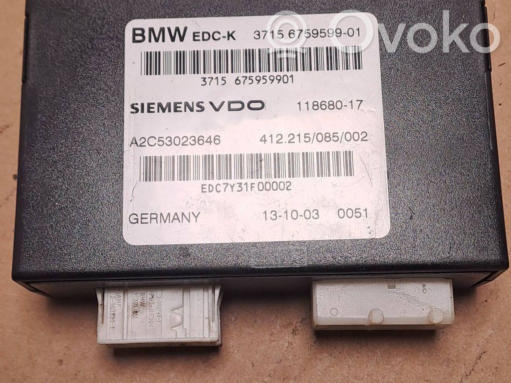 BMW 7 E65 E66 Unidad de control/módulo de la suspensión 