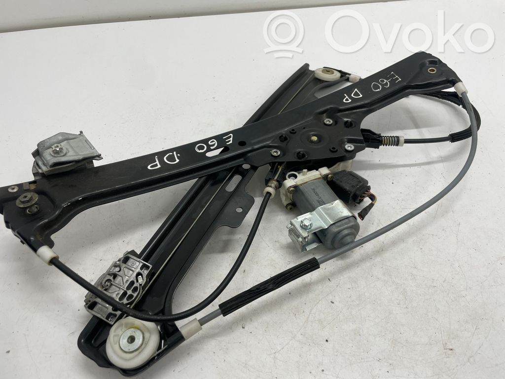 BMW 5 E60 E61 Front door window regulator with motor 