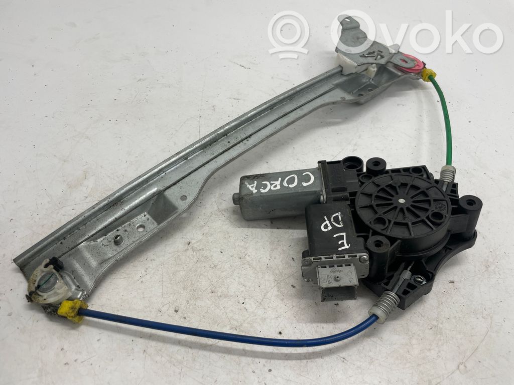 Opel Corsa E Front door window regulator with motor 