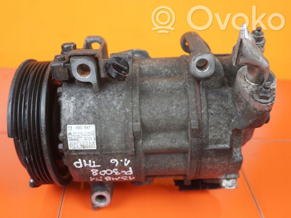 Peugeot 3008 I Air conditioning (A/C) compressor (pump) 