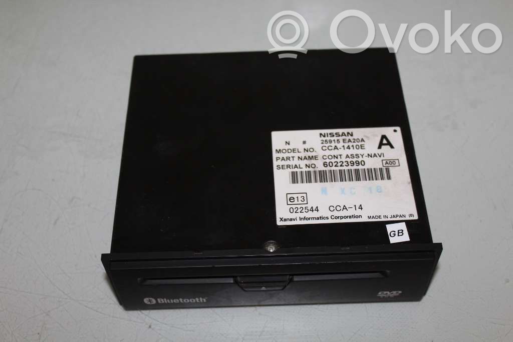 Nissan Navara D40 Unidad de control/módulo del navegador GPS 