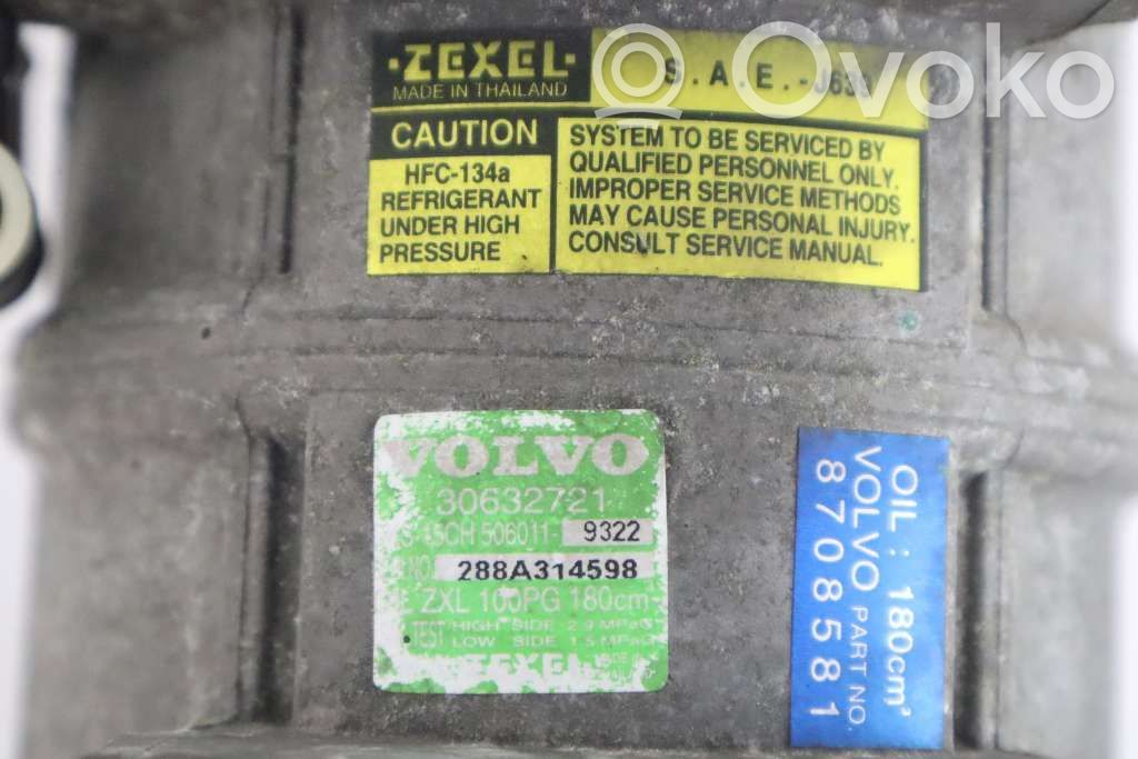 Volvo S40, V40 Compresor (pompă) aer condiționat (A/C) 