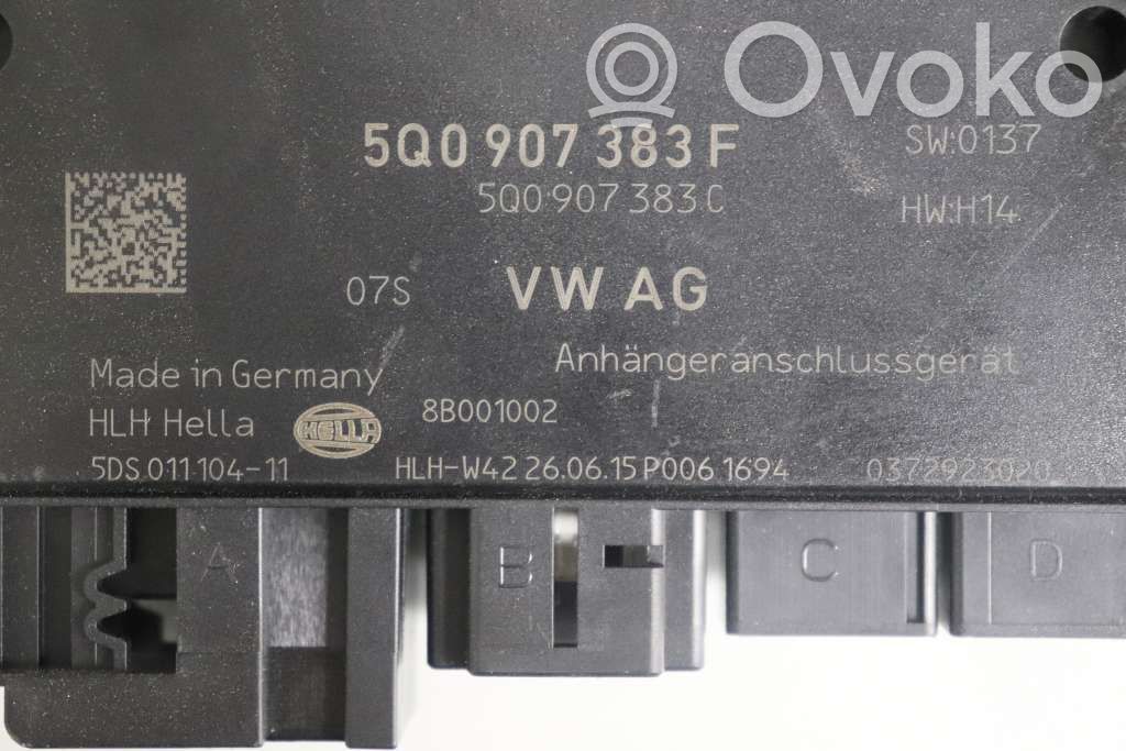 Volkswagen Golf VII Tow bar trailer control unit/module 