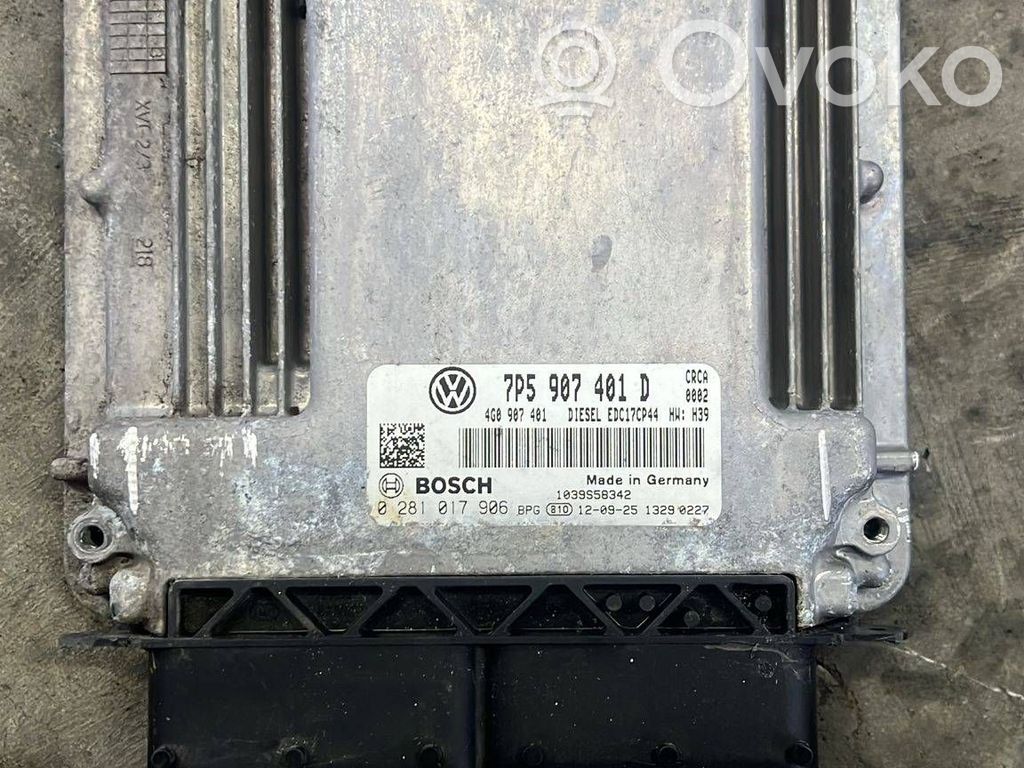 Engine control unit/module   4G0907401,7P5907401D,0281017906
