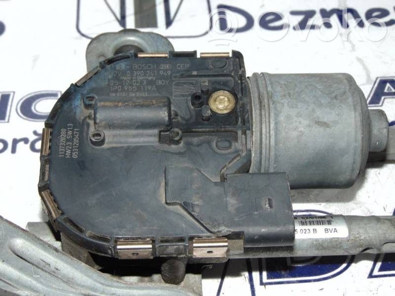 Seat Leon (1P) Mechanizm i silniczek wycieraczek szyby przedniej / czołowej 