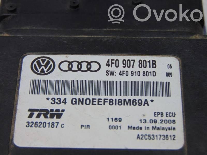 Audi A6 S6 C6 4F Module de commande de frein à main 