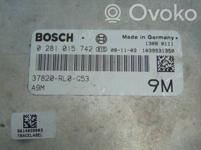 Engine control unit/module   37820RL0G53