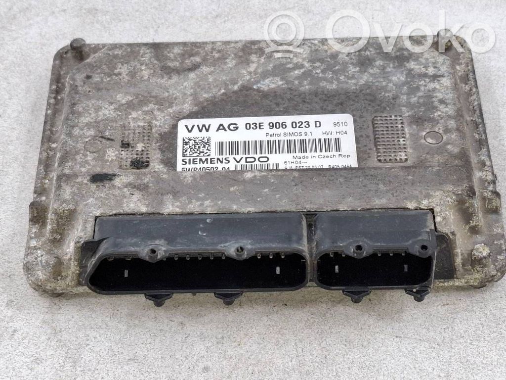Engine control unit/module   03E906023D,5WP4050204,S1M0S91