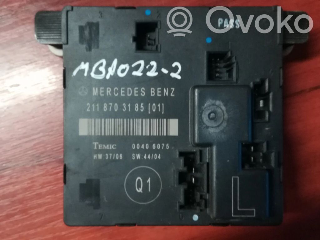 Mercedes-Benz E W211 Door control unit/module 