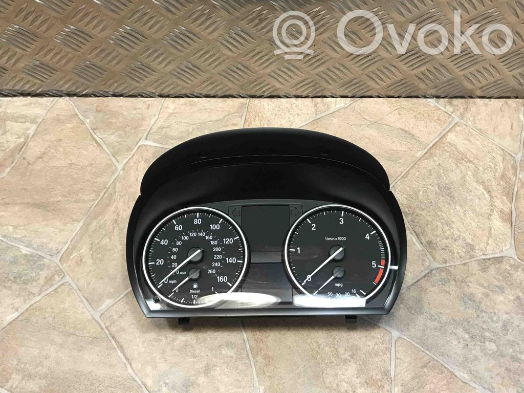 BMW 3 E90 E91 Spidometrs (instrumentu panelī) 