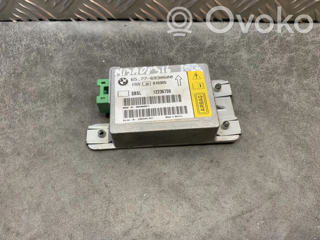 BMW 7 E65 E66 Module de contrôle airbag 