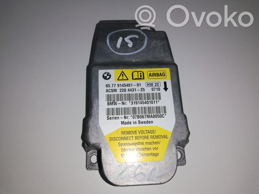 BMW 5 E60 E61 Airbag control unit/module 