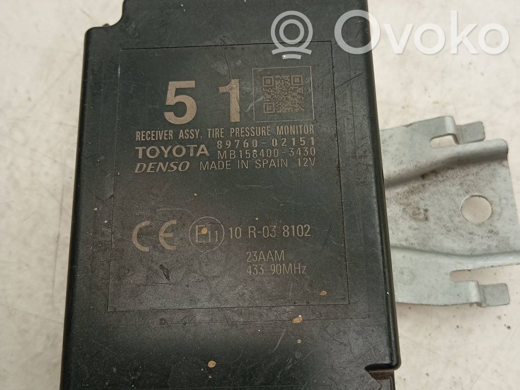 Toyota Auris E180 Tire pressure control unit 
