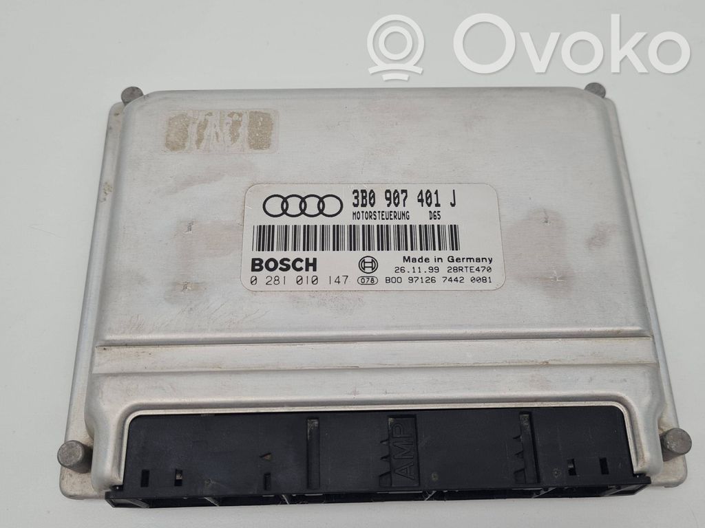 Engine control unit/module   3B0907401J,28RTE470,0281010147