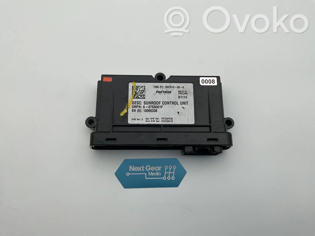 Sunroof control unit/module   100751200A