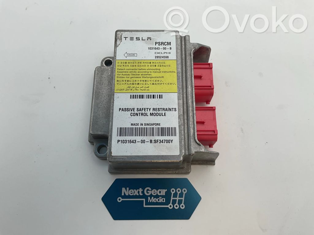 Tesla Model S Unitate/modul de comandă airbaguri 