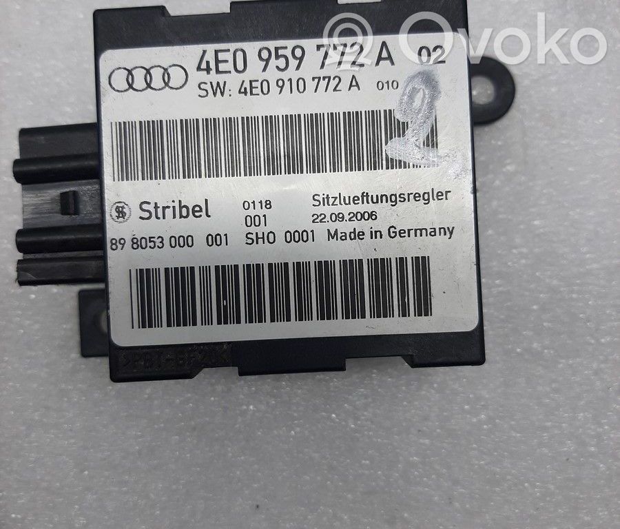 Istuimen säädön moduuli   4E0959772A,4E0959772A