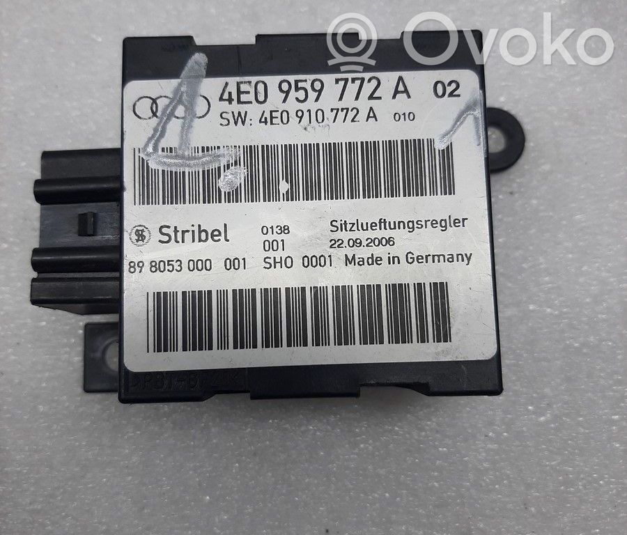 Audi A8 S8 D3 4E Modul comandă scaune 