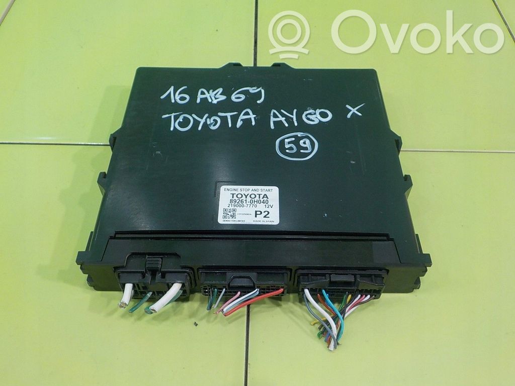 Toyota Aygo X Other control units/modules 
