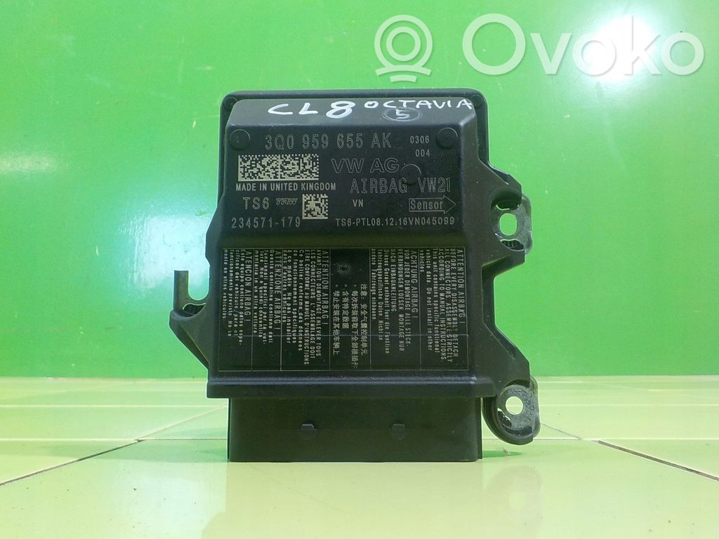 Skoda Octavia Mk3 (5E) Module de contrôle airbag 