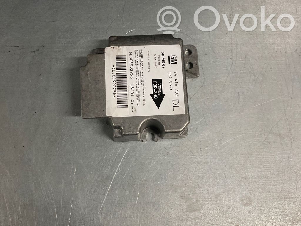 Opel Astra G Airbag control unit/module 