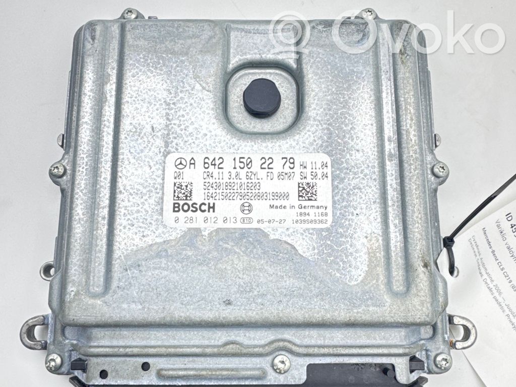 Mercedes-Benz CLS C219 Sterownik / Moduł ECU 