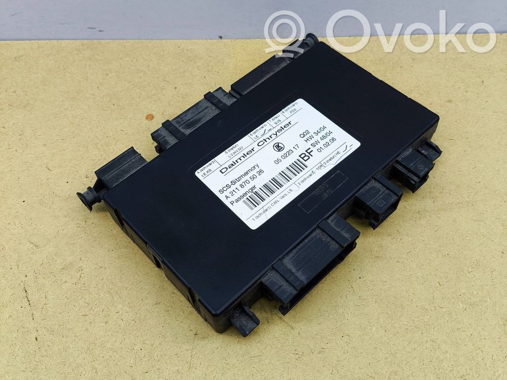 Mercedes-Benz ML W164 Moduł / Sterownik fotela 