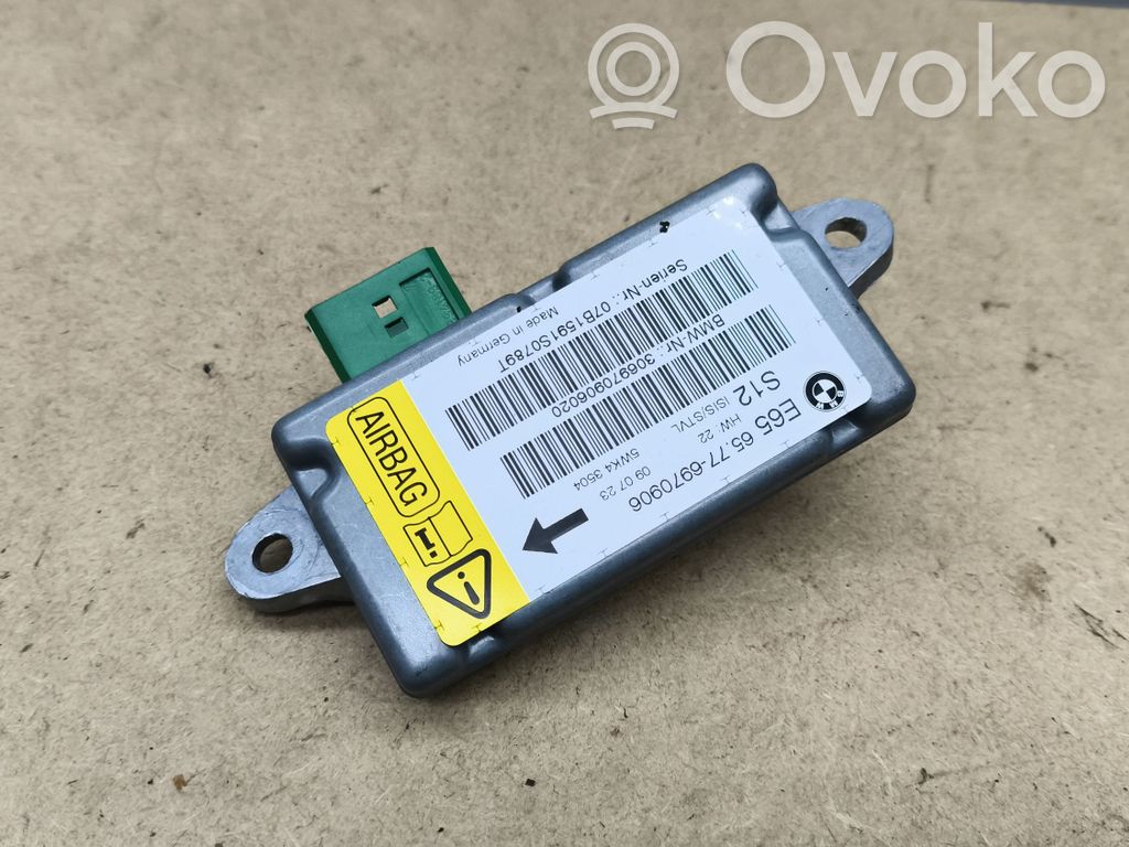BMW 7 E65 E66 Sensor impacto/accidente para activar Airbag 