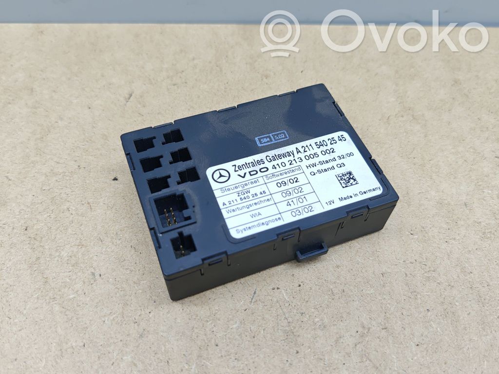 Mercedes-Benz E W211 Módulo de control Gateway 