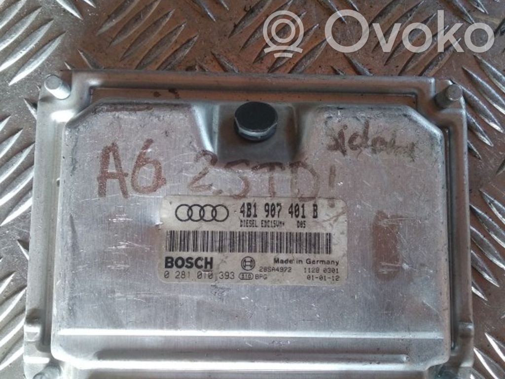 Engine control unit/module   4B1907401B,0281010393,28SA4972,11280301