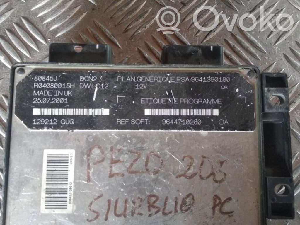 Peugeot 206 Engine control unit/module 