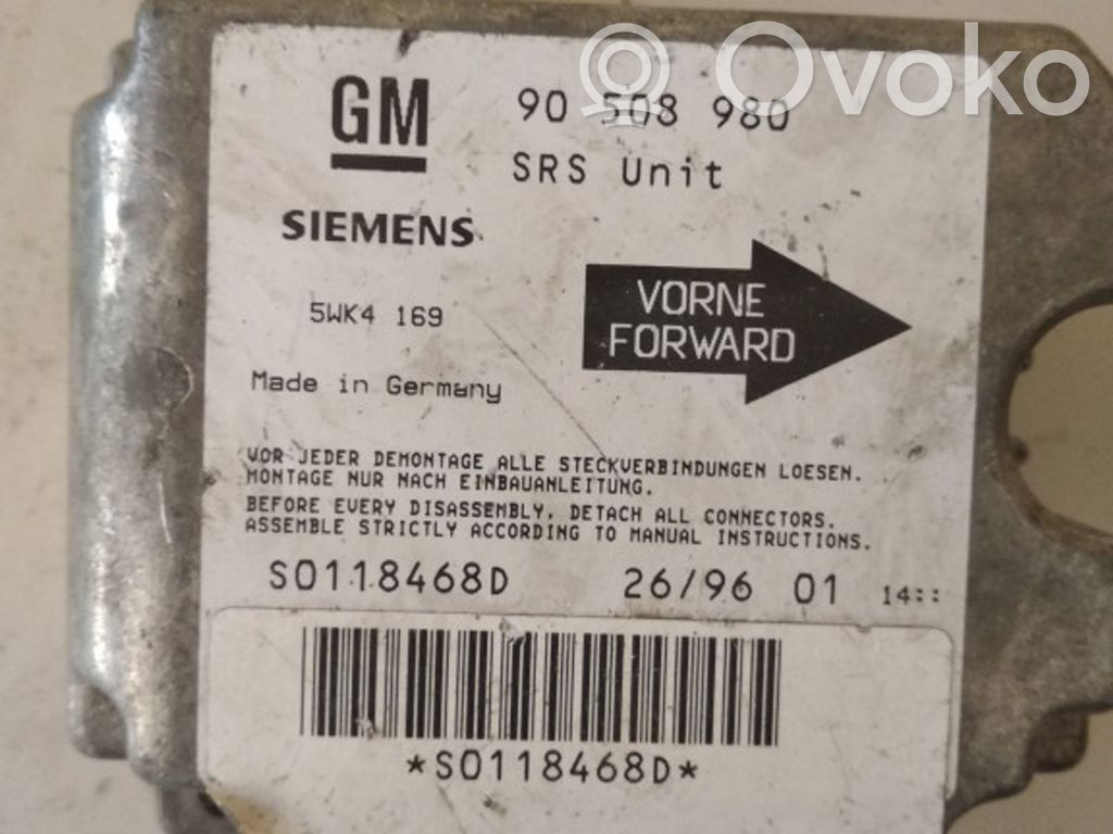 Airbag control unit/module   90508980