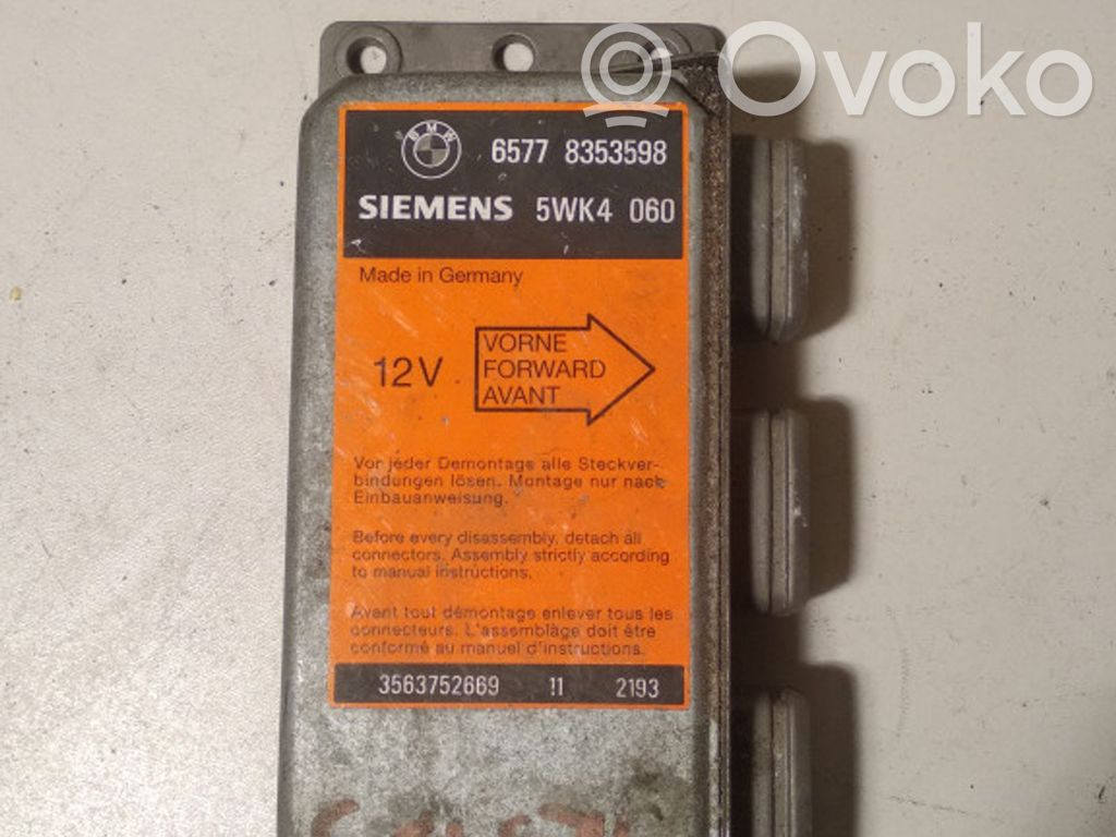 Module de contrôle airbag   65778353598