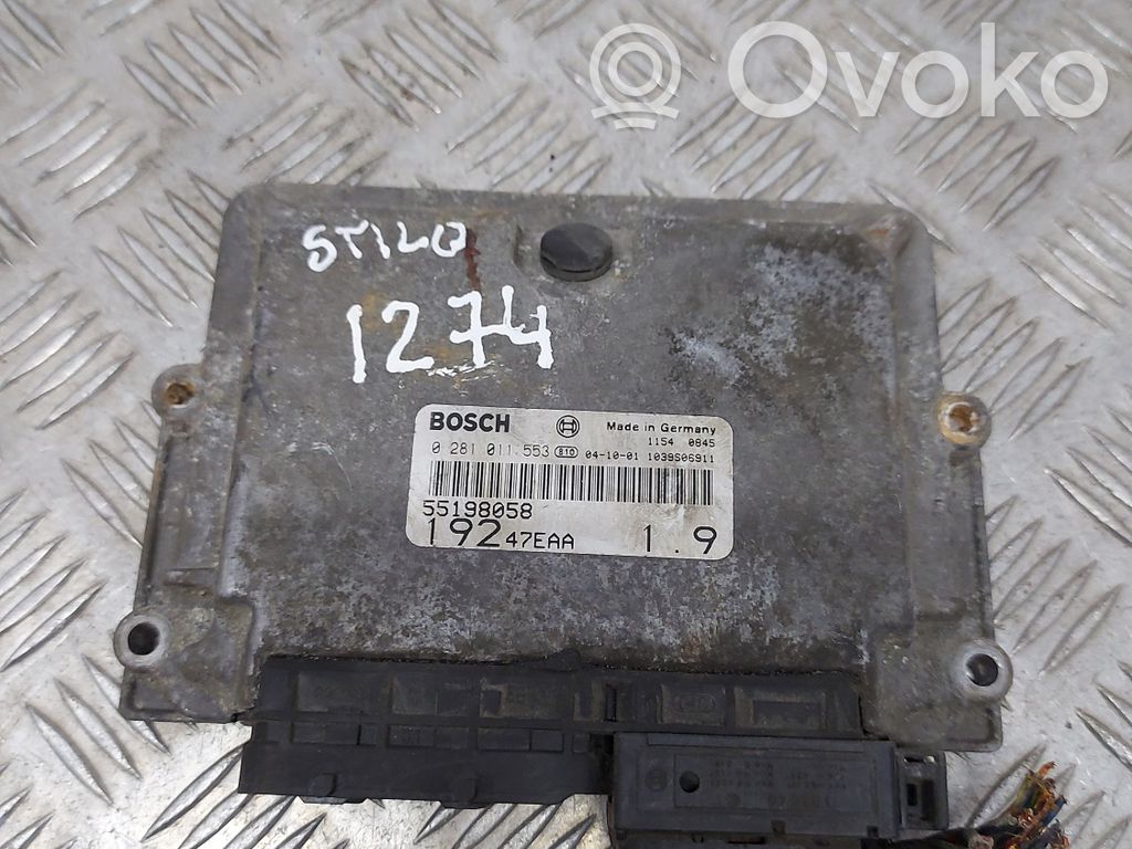 Fiat Stilo Engine control unit/module 