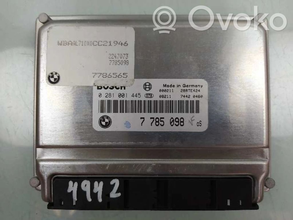 BMW 3 E36 Unitate/modul de control motor 