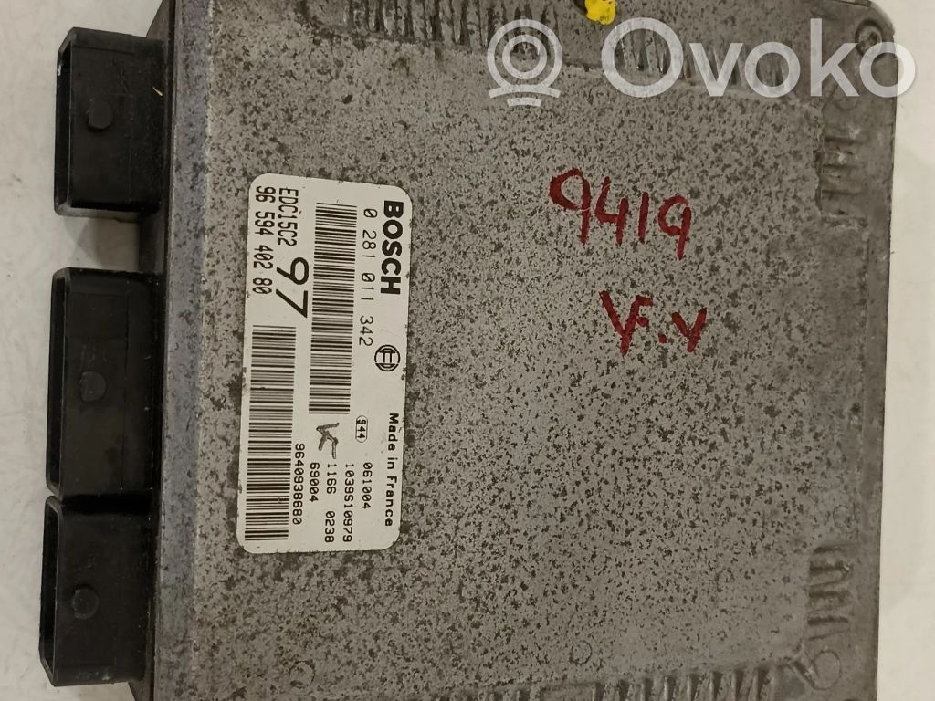 Citroen Jumpy Engine control unit/module 